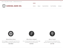 Tablet Screenshot of cardinalmark.com